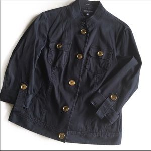 €• Militar Style Jacket with Buttons J10